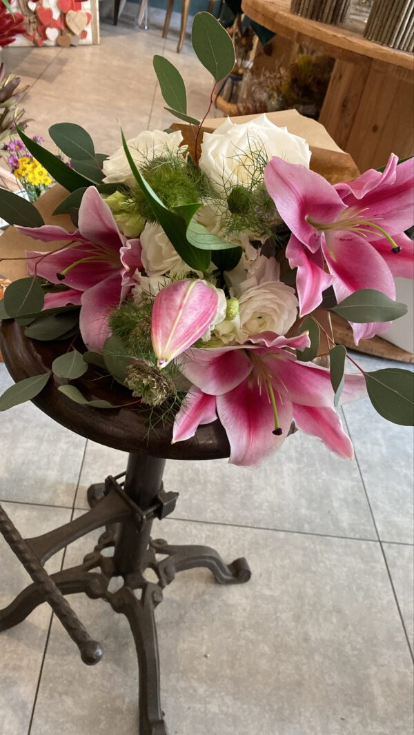 Bouquet lilium e rose